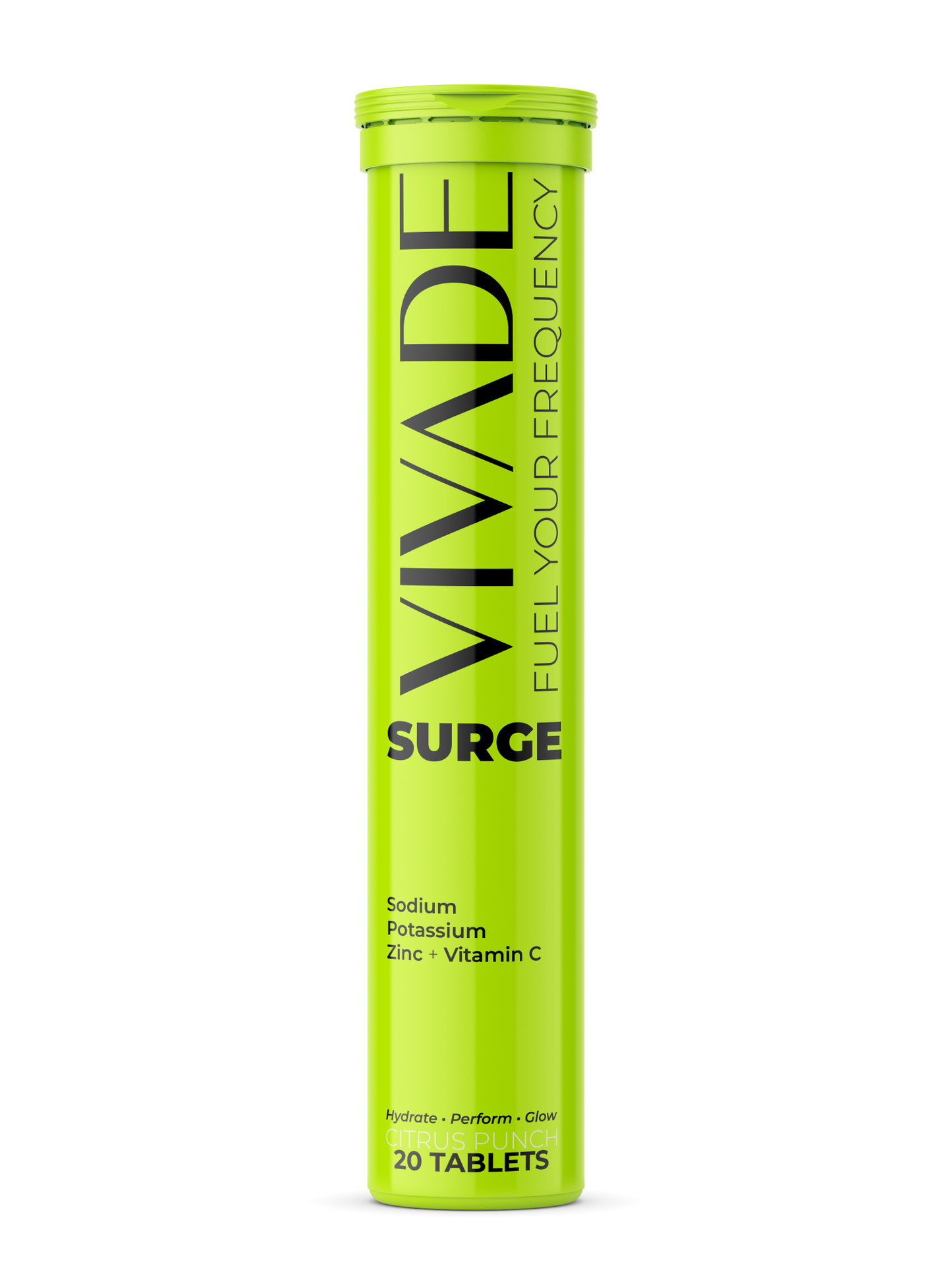 Vivade LO-FI effervescent tube in lavender peach flavor designed for stress relief and relaxation