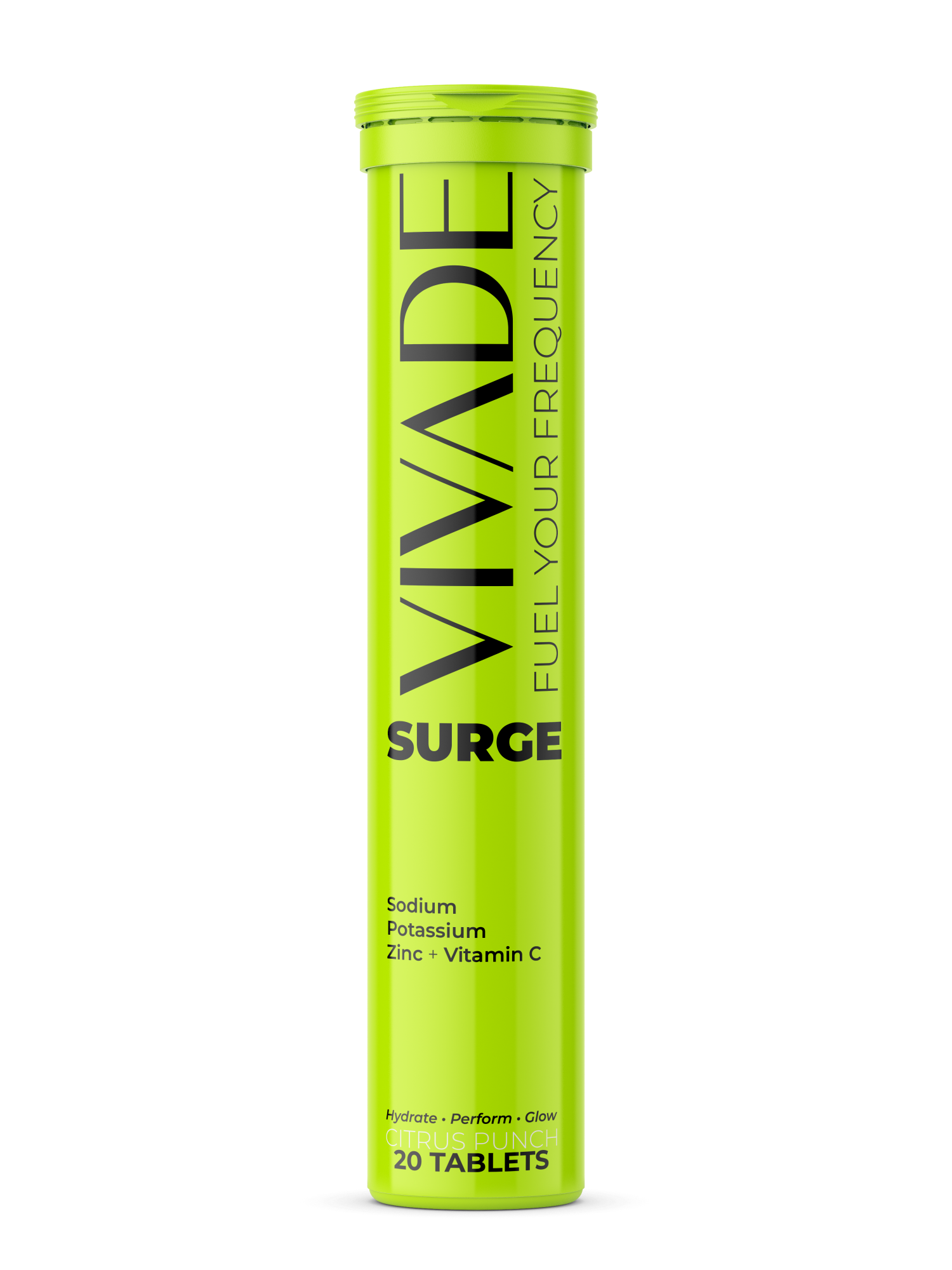 Vivade LO-FI effervescent tube in lavender peach flavor designed for stress relief and relaxation
